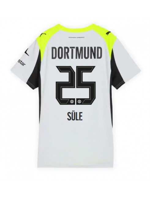 Borussia Dortmund Niklas Sule #25 Replika Borta Kläder Dam 2025-26 Kortärmad Borussia Dortmund Niklas Sule #25 Replika Borta Kläder Dam 2025-26 Kortärmad